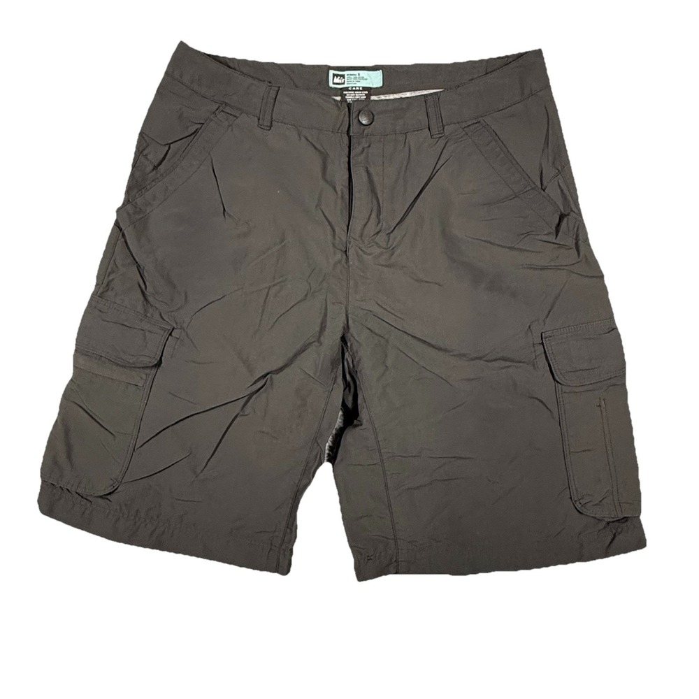 REI Womens Co-op Sahara Cargo Shorts Size 6  Water Resistant Hiking Shorts Green